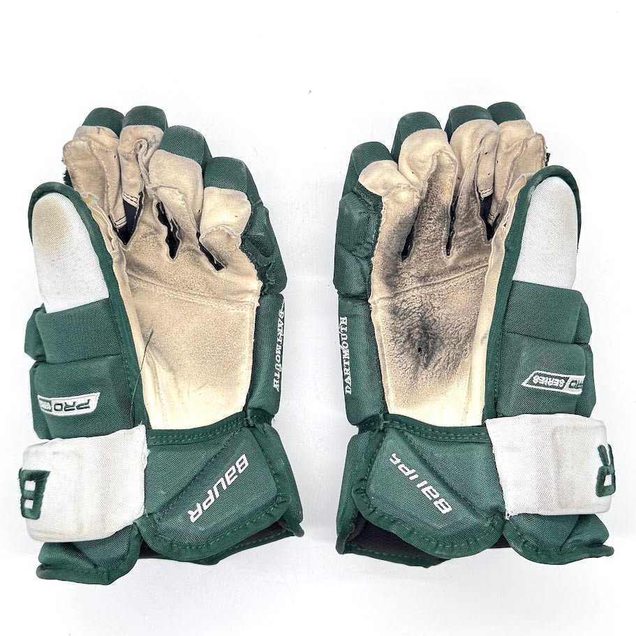 Used - Bauer Pro Series - NCAA Pro Stock Hockey Glove (Green/White)